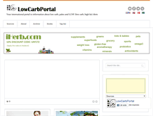 Tablet Screenshot of lowcarbportal.us